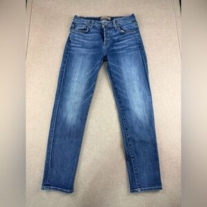 7 for All Mankind Jeans‎ Womens Size 25 Blue Josefina Skinny Boyfriend Denim